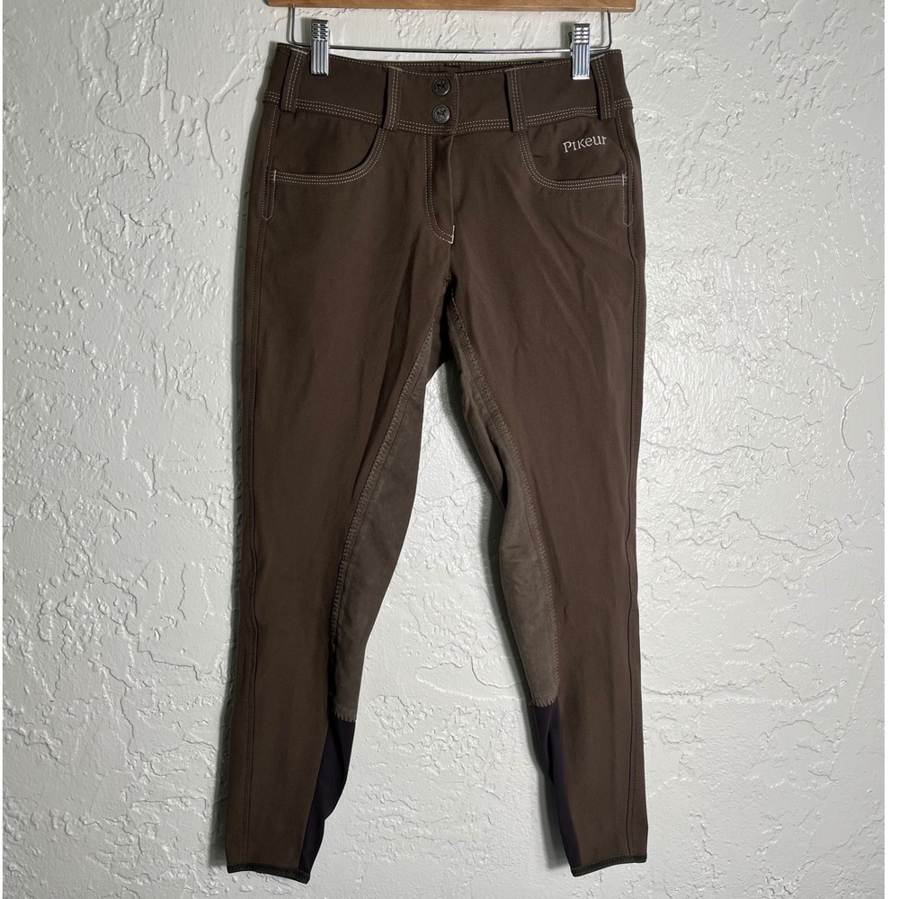 Pikeur Brown Full Seat Riding Breeches Women's EU 38 US 6-8 Equestrian Pants